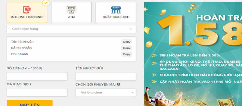 Five88 Nạp tiền siêu tốc tại Five88